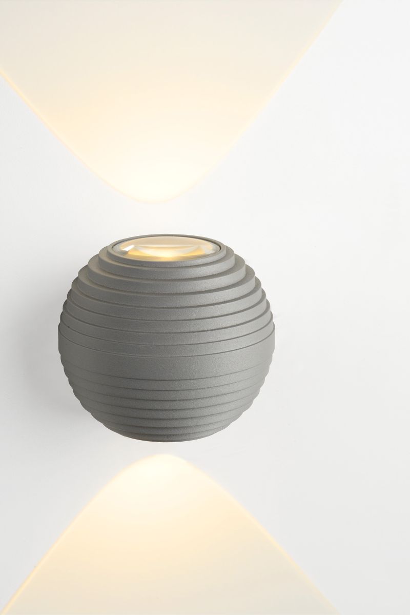 AYO - Nástenné svietidlo - LED 2x3W IP54 - sivá